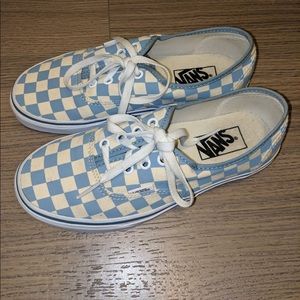 Van checkered lace shoes